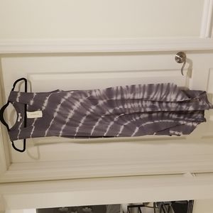 Z Supply Reverie Spiral Grey Tie Dye Dress Size M